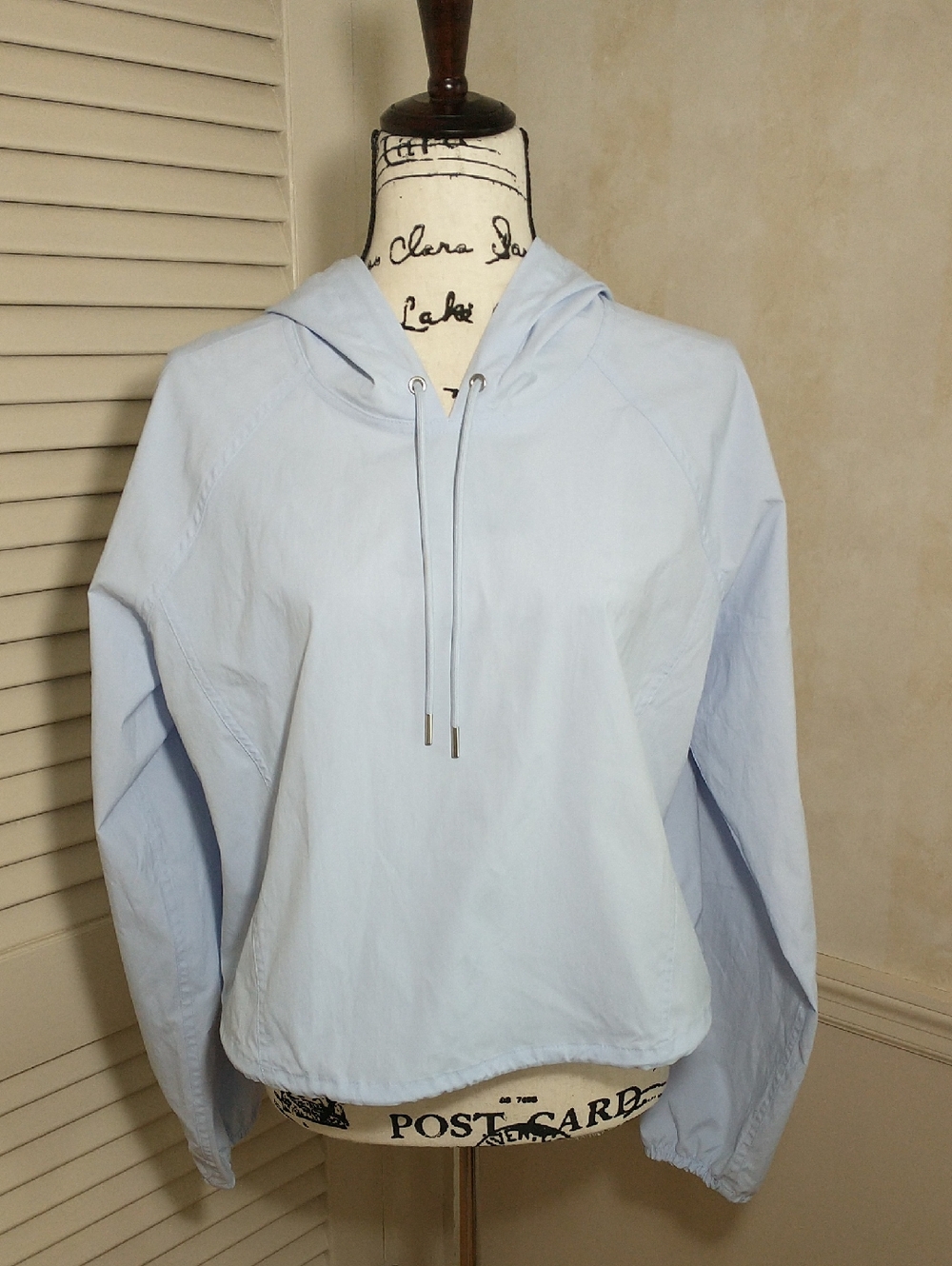 Athleta Light Blue Hooded Pullover